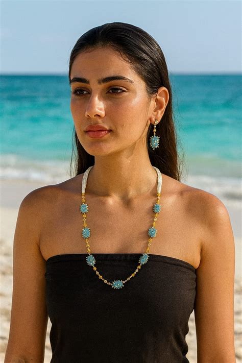 Elegant Handcrafted Blue Bead Cluster Mala For Women – vanshika jewel