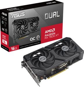 ASUS Dual Radeon RX 7600 XT OC Edition GDDR6 16 GB AMD/ATI Chipset 128 ...