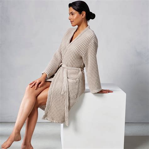 Waffle Weave Robe - Linen (Waffle) / S/M | Waffle robe, Waffles, Luxury ...