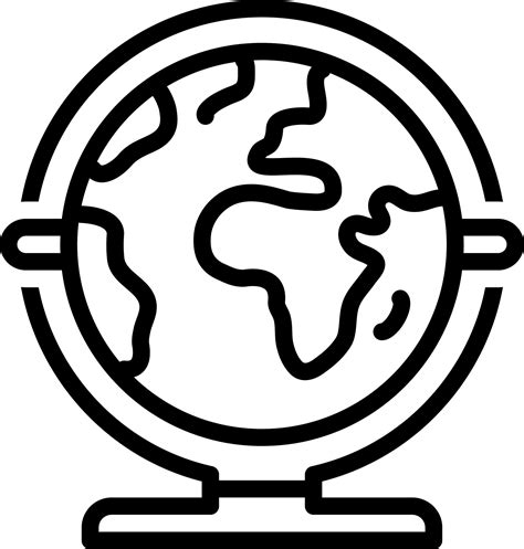 Earth Icon Simple Line 的图像结果