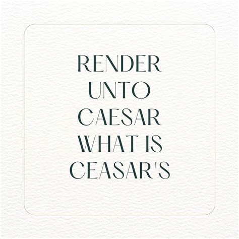 Render Unto Caesar What Is Caesar’s | FaithFi
