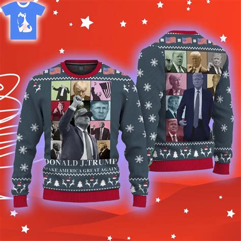 Donald Trump Eras Tour Ugly Christmas Sweater Shirt - Shibtee Clothing