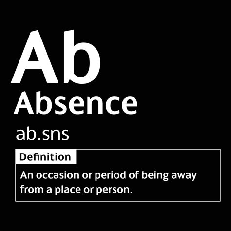 Ausencia En Ingles