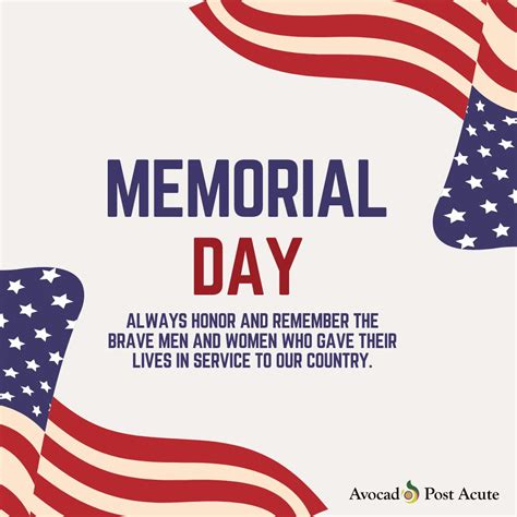 Avocado Post Acute on LinkedIn: #memorialday #honorandremember