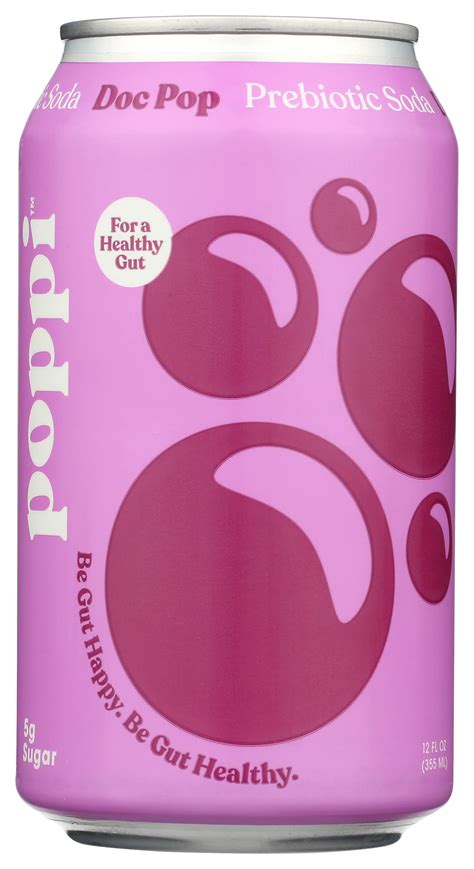 Snapklik.com : Poppi Prebiotic Soda, Doc Pop, For A Healthy Gut, 12 Oz
