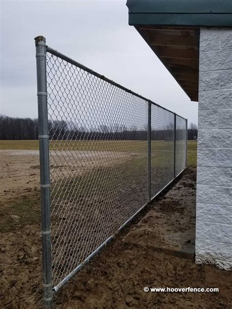 HF40 Round Chain Link Fence Posts and Pipes, Galvanized | Hoover Fence Co.