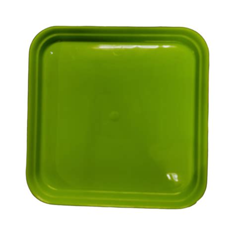 4.5 inch square bottom tray green color