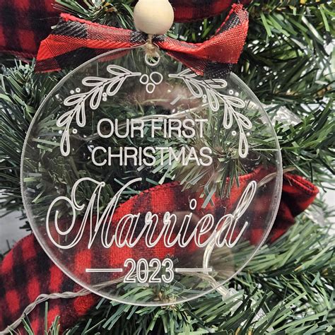 Our First Christmas Married Ornament - Canadian Craft Crate