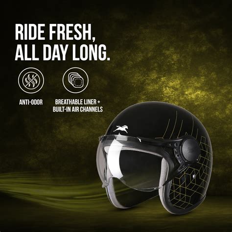 TVS Open-Face Premium Helmet for Unisex
