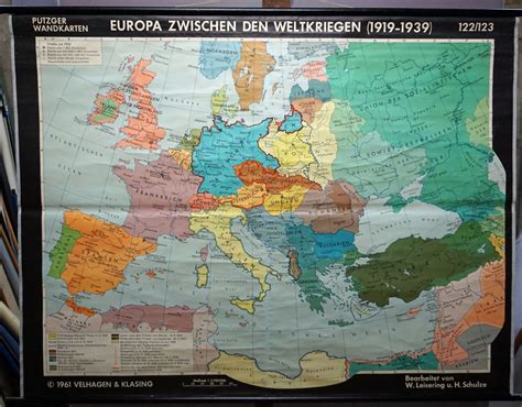 A Map Of Europe In 1919 1920