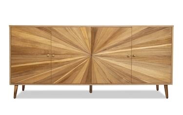 Starburst Natural 4 Door Cabinet | Bob's Discount Furniture & Mattress ...