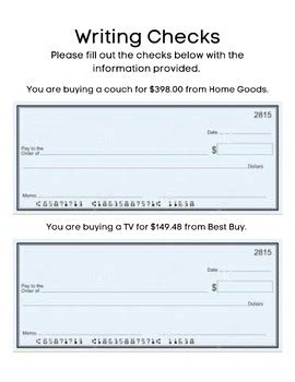 Image result for Check Writing Sample