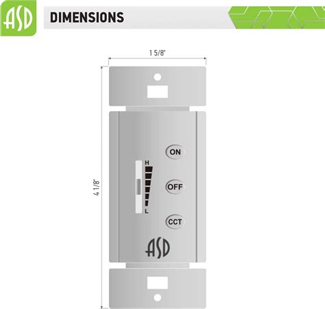 Buy ASD Wall-Type Remote Control for Color Temperature Adjustable Back ...