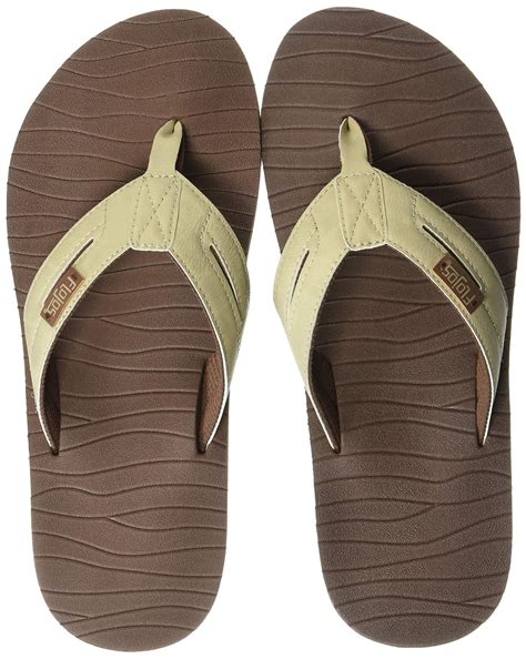 Buy Flojos Men's Waverunner Flip-Flop, Brown/Tan, 13 at Amazon.in