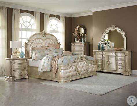 Lacks Monteria 4 Pc Queen Bedroom Set Glamorous Living