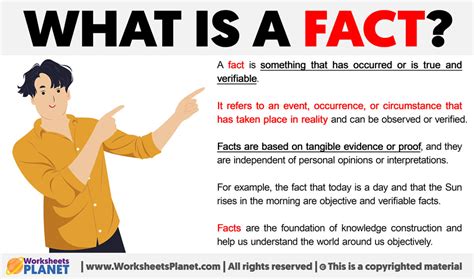 What is a Fact | Definition of Fact