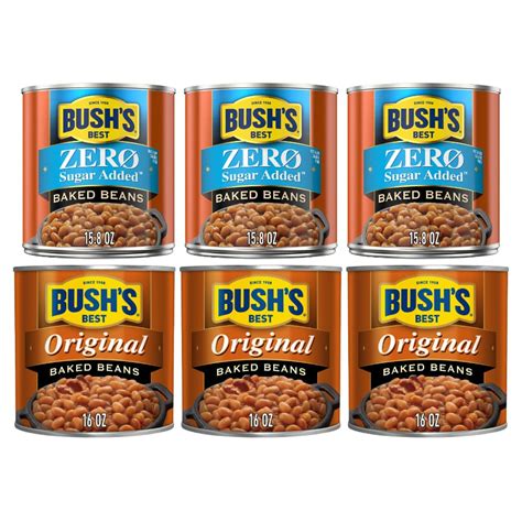Buy Bush's Best Baked Beans, Variety Pack, Zero Sugar Baked Beans (16oz ...