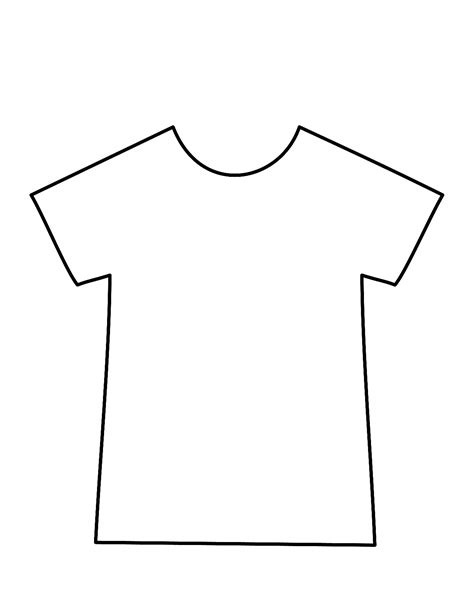 Printable Blank T Shirt Template