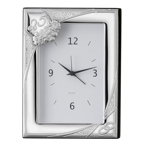 Relojes Decoración Personalizados Bodas de Plata 25 Aniversarios