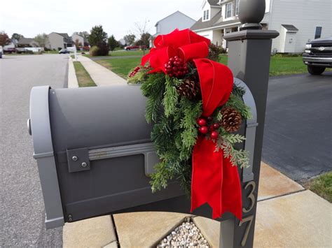 Mailbox Swag Christmas Decoration Outdoor Christmas Outdoor | Etsy ...