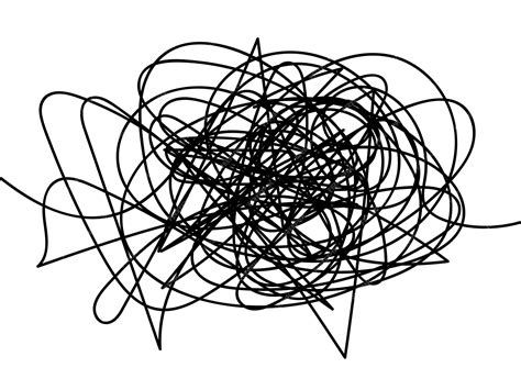 Bazgroły chaotyczny ręcznie rysowane doodle szkic koła obiektu z ...