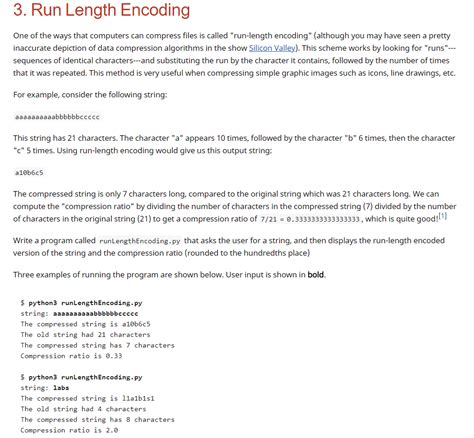 Image result for Run-Length Encoding Syntax