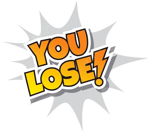 Game Assets Comic Speech Bubble Cartoon Depicting Loss Vector, Cartoon ...