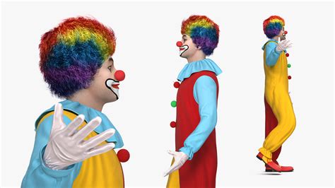 Funny Clown Costume Standing Pose Fur 3D | 3D Molier International