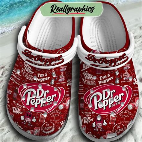 My Blood Type Is Dr Pepper 3D Printed Classic Crocs - Reallgraphics