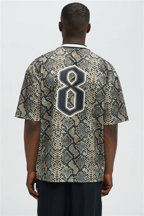 Snake LA Johnny Collar Soccer Jersey - Natural/Combo | Fashion Nova