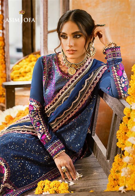 Asim Jofa Luxury Lawn Collection 2023 – AJLR-19 – YourLibaas