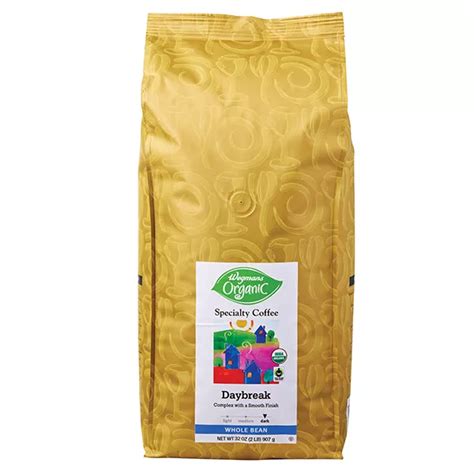Wegmans Organic Coffee, Specialty, Whole Bean, Daybreak | Wegmans