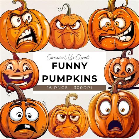 Silly Pumpkin Faces Clipart Painted Pumpkin Faces Hi Res Stock