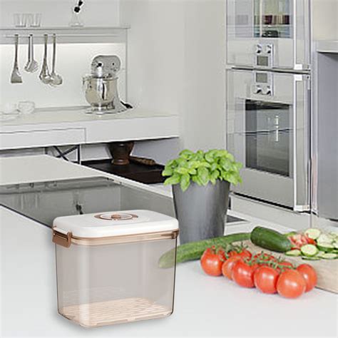 Brown Sugar Container with Airtight Lid, 2.7 L Brown Sugar Keeper ...