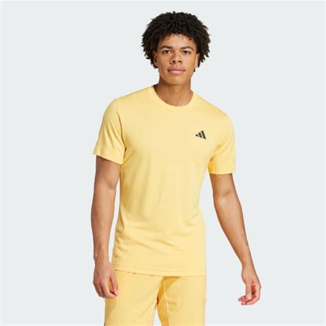 adidas Tennis FreeLift Tee - Yellow | Free Shipping with adiClub