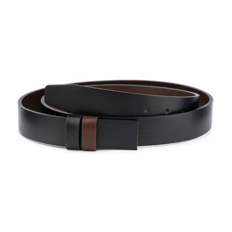 Buy 32 Mm Brown Black Reversible Leather Belt Strap ...