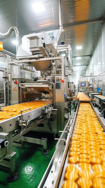 Generative ai food factory automated robotic machine conveyor product ...