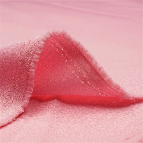 Buy Geranium Pink Solid Dyed Imported Amazon Moss Crepe Fabric (60 ...