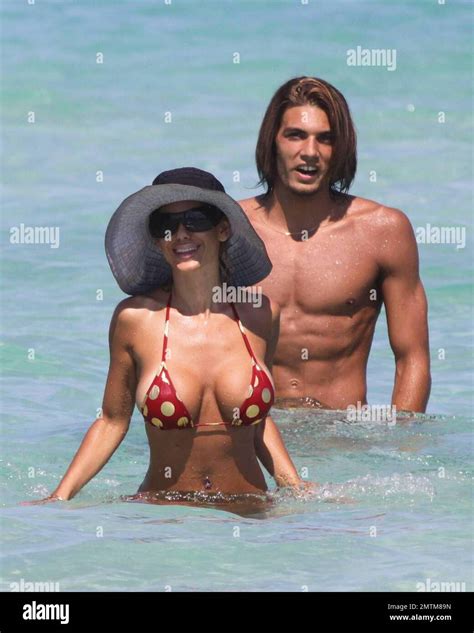 Playboy Playmate Shauna Sand spends the day on Miami Beach with her new ...