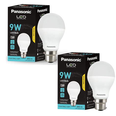 Buy Panasonic 9 Watt LED Bulb, B22 Base 9W Light For Home, 25000+ BH ...