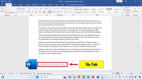 How to Add File Path in Word From Network 的图像结果