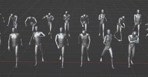 Making 3D Human Walk-In Unity 的图像结果