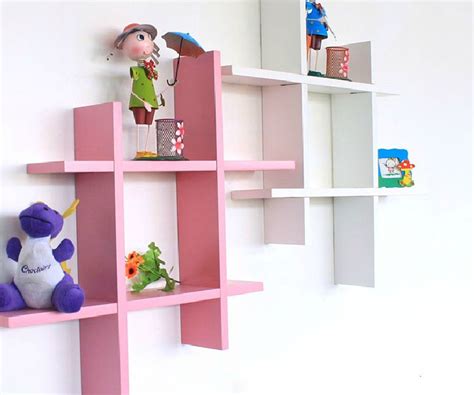 Artesia Pink White Wooden Display Wall Shelves/ Wall Shelf (SCFP-533 ...