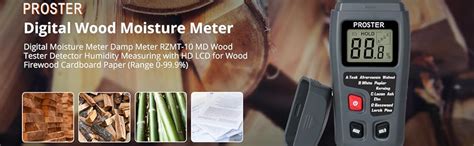 Proster Handheld Wood Moisture Test Meter LCD Moisture Tester for Wood ...