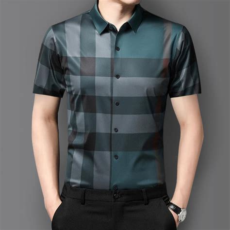 Half Sleeves Men's Cotton Check Shirt – MEN IN CROWN