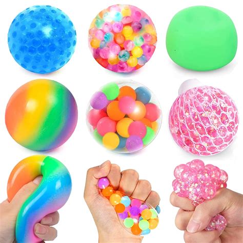 Buy Stress Balls 6 Pack - Sensory Stress Ball nedo Fidget Toy, Stress ...