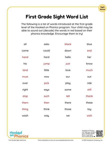Sight Words | Lists, Tips & Activities