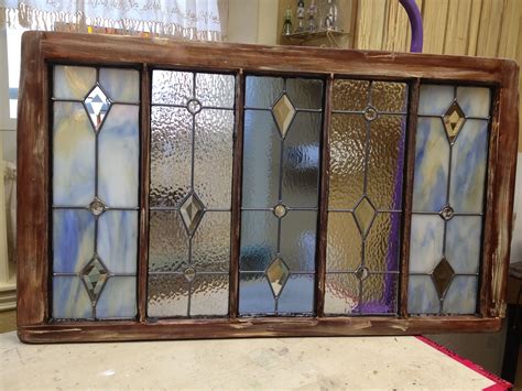 stained glass in old window frame | Stained glass panels, Stained glass ...