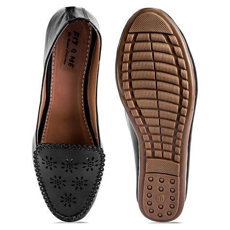 Buy FIT 4 ME Women's & Girl's Flat Bellies (Black, 5UK) at Amazon.in