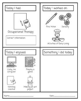 Image result for Occupational Therapy Daily Note